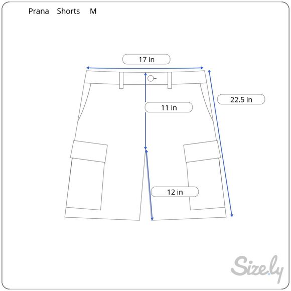 prAna Stretch Zion Cargo Shorts Men's M Dark Gray Flat Front M3STRE110 - Picture 9 of 9